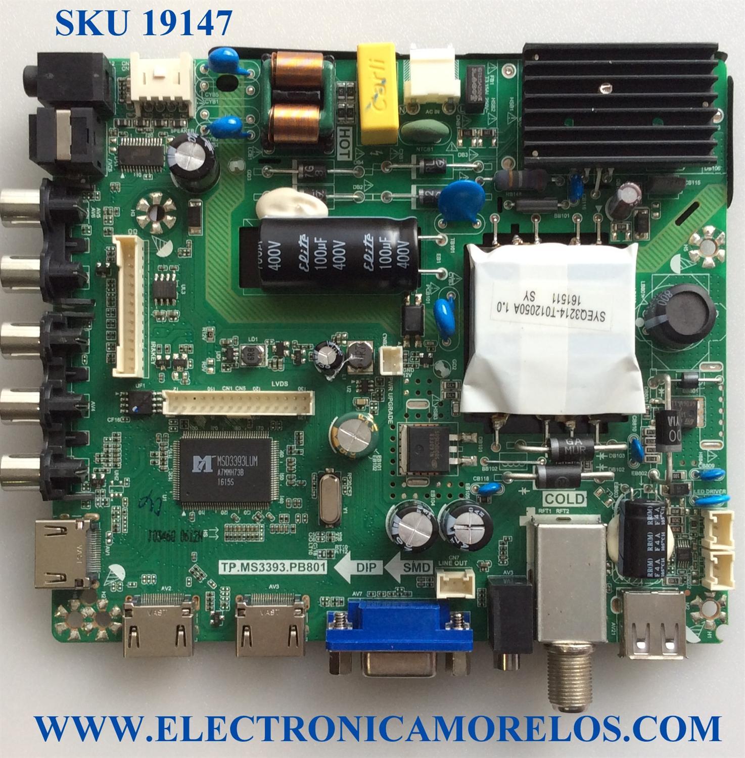 MAIN / FUENTE / (COMBO) / ELEMENT K16060346 / TP.MS3393.PB801 / SY16198 / 20160426 / 20160426_143111 / PANEL T390-DXB-DLED / MODELO ELEFW3916